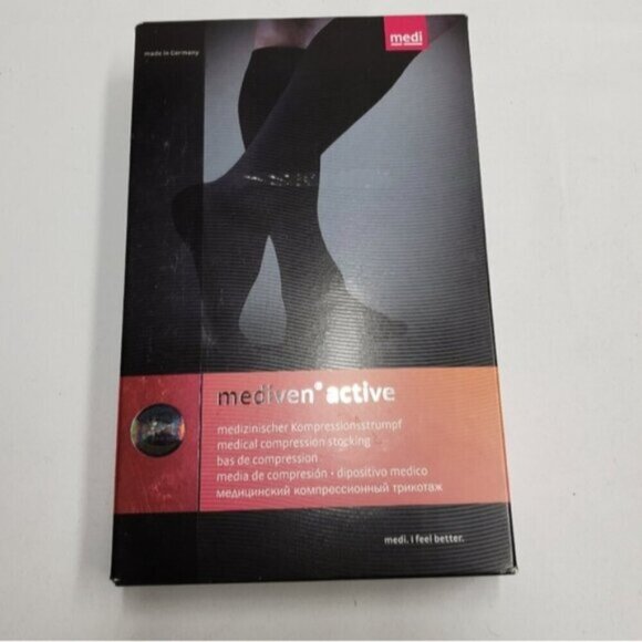 Mediven Active Compression Socks 2 Pairs  Black Class 1 Unisex NEW - Picture 2 of 13